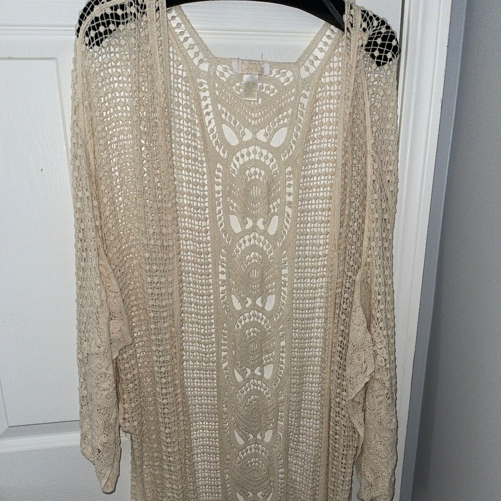 Cream Kimono Size 1x-3x